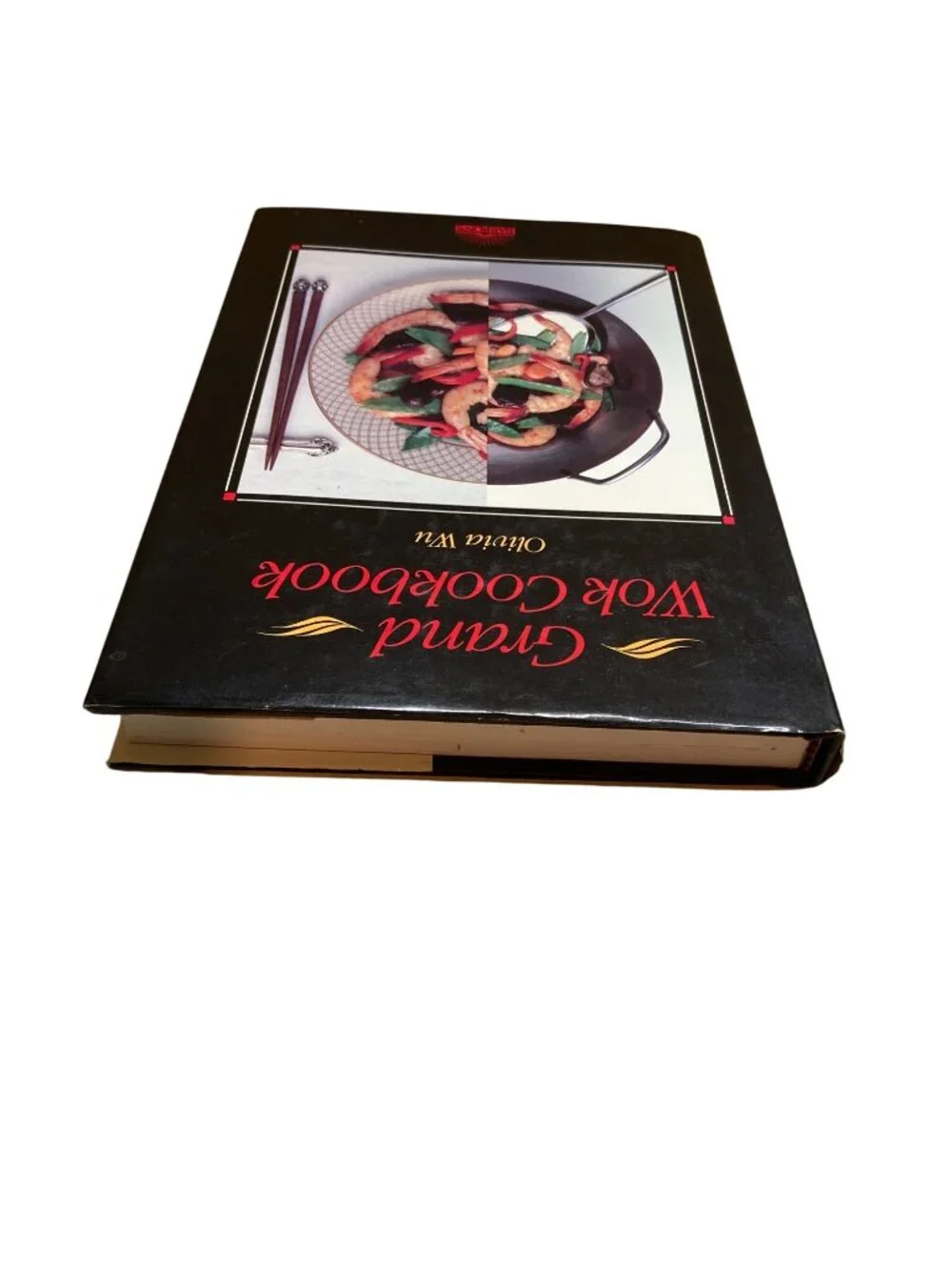 Grand Wok Cookbook By Olivia Wu Hardcover 1984 Asian Stir Fry Chinese Cooking